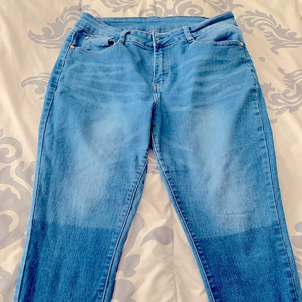Fashion nova patch knee jeans